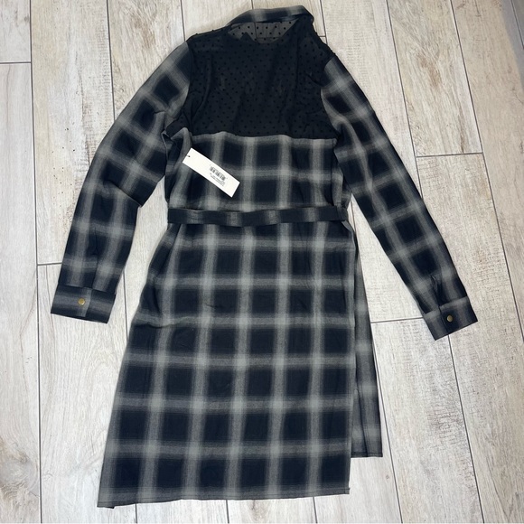 COPY - BISHOP YOUNG Plaid Shirt Dress Size Xs - Picture 8 of 16